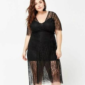 Forever 21 Lace Wrap Dress OX
